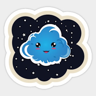 Cute Cloud Sticker